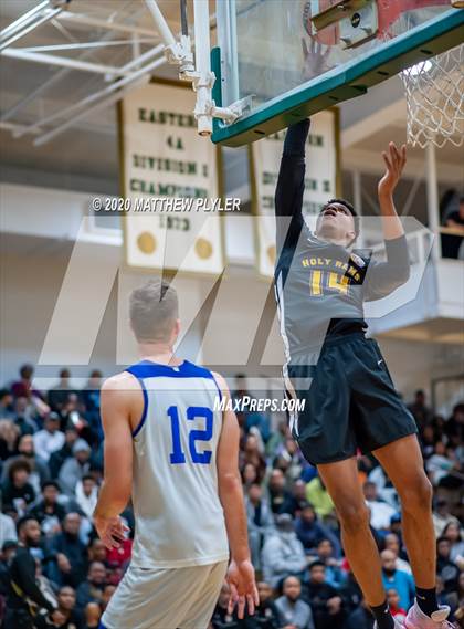 Thumbnail 2 in Moravian Prep vs. Word of God Christian Academy (Hoopstate MLK Classic - Kinston) photogallery.