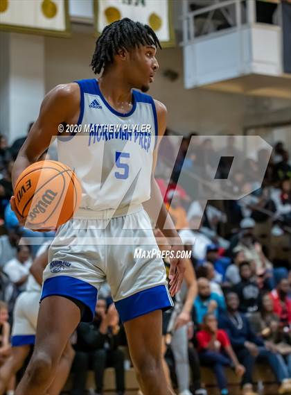 Thumbnail 1 in Moravian Prep vs. Word of God Christian Academy (Hoopstate MLK Classic - Kinston) photogallery.