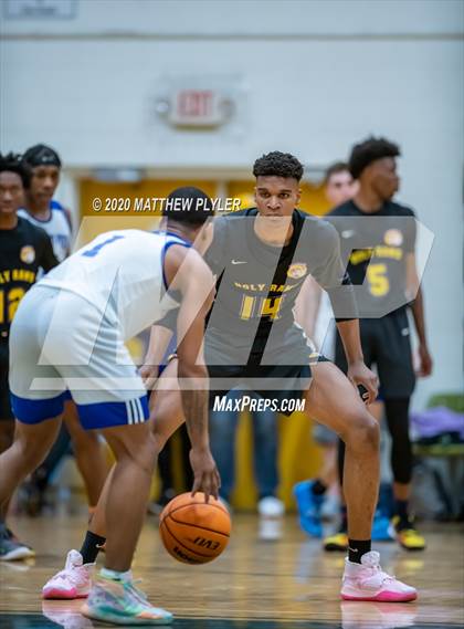 Thumbnail 2 in Moravian Prep vs. Word of God Christian Academy (Hoopstate MLK Classic - Kinston) photogallery.