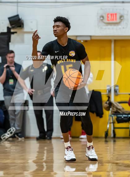 Thumbnail 1 in Moravian Prep vs. Word of God Christian Academy (Hoopstate MLK Classic - Kinston) photogallery.