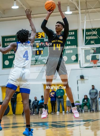 Thumbnail 1 in Moravian Prep vs. Word of God Christian Academy (Hoopstate MLK Classic - Kinston) photogallery.