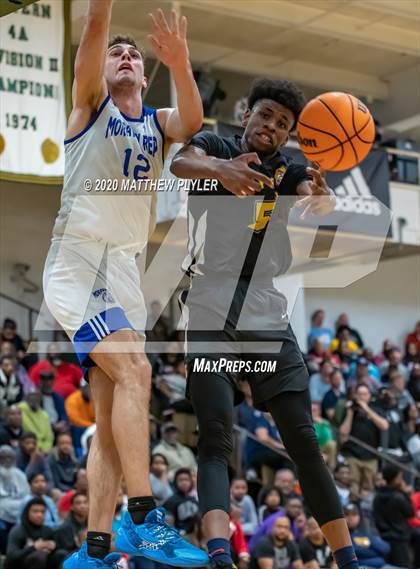 Thumbnail 2 in Moravian Prep vs. Word of God Christian Academy (Hoopstate MLK Classic - Kinston) photogallery.