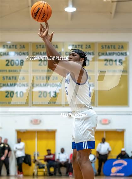 Thumbnail 1 in Moravian Prep vs. Word of God Christian Academy (Hoopstate MLK Classic - Kinston) photogallery.