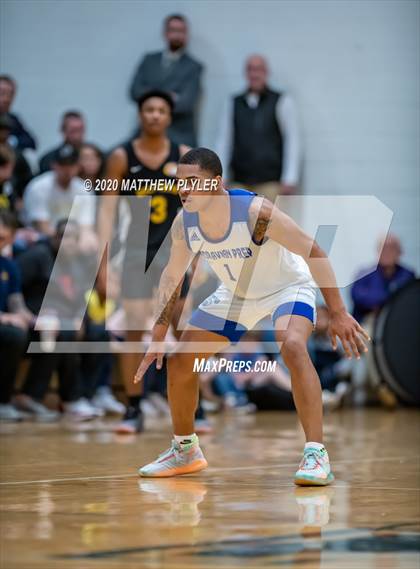 Thumbnail 1 in Moravian Prep vs. Word of God Christian Academy (Hoopstate MLK Classic - Kinston) photogallery.