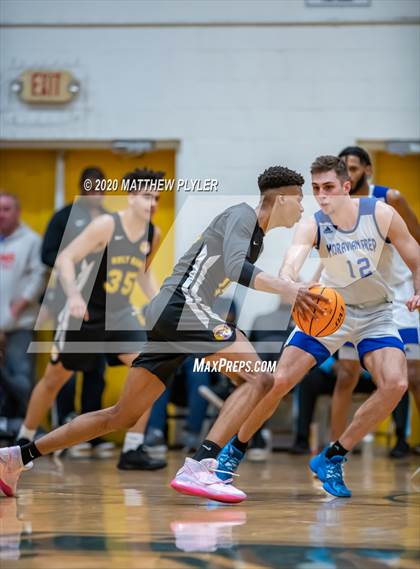 Thumbnail 3 in Moravian Prep vs. Word of God Christian Academy (Hoopstate MLK Classic - Kinston) photogallery.