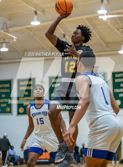 Thumbnail 2 in Moravian Prep vs. Word of God Christian Academy (Hoopstate MLK Classic - Kinston) photogallery.