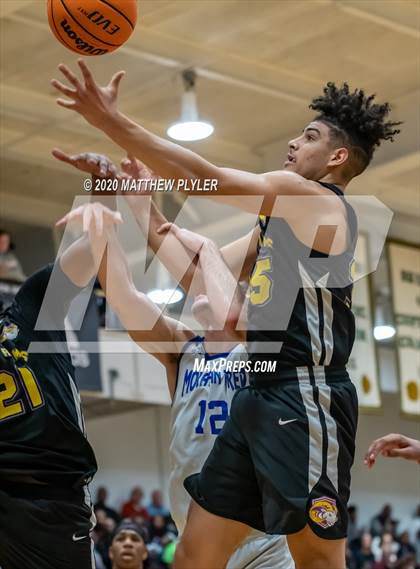 Thumbnail 3 in Moravian Prep vs. Word of God Christian Academy (Hoopstate MLK Classic - Kinston) photogallery.