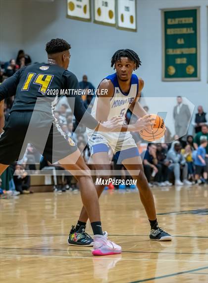 Thumbnail 1 in Moravian Prep vs. Word of God Christian Academy (Hoopstate MLK Classic - Kinston) photogallery.