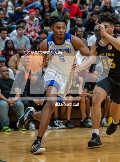 Thumbnail 3 in Moravian Prep vs. Word of God Christian Academy (Hoopstate MLK Classic - Kinston) photogallery.
