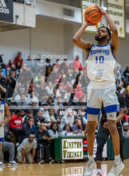Thumbnail 1 in Moravian Prep vs. Word of God Christian Academy (Hoopstate MLK Classic - Kinston) photogallery.