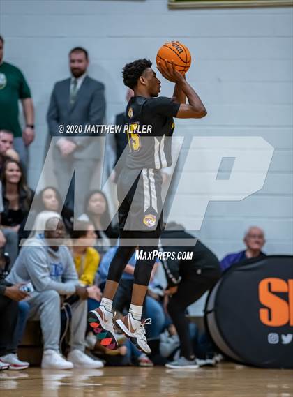 Thumbnail 1 in Moravian Prep vs. Word of God Christian Academy (Hoopstate MLK Classic - Kinston) photogallery.