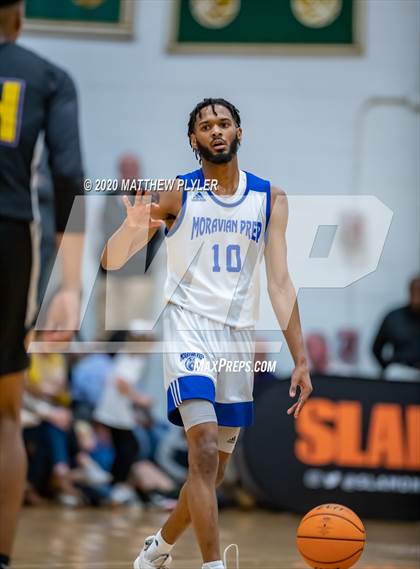 Thumbnail 1 in Moravian Prep vs. Word of God Christian Academy (Hoopstate MLK Classic - Kinston) photogallery.