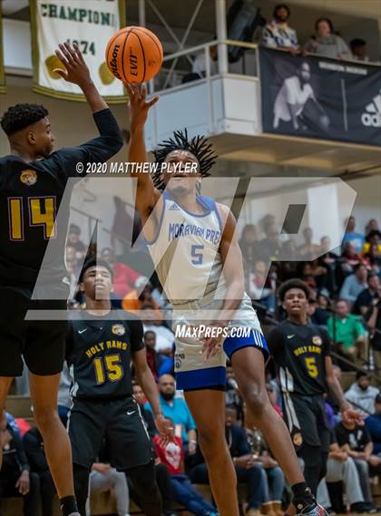 Thumbnail 2 in Moravian Prep vs. Word of God Christian Academy (Hoopstate MLK Classic - Kinston) photogallery.