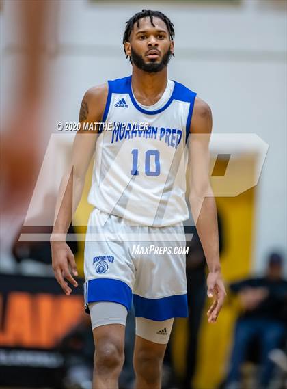 Thumbnail 2 in Moravian Prep vs. Word of God Christian Academy (Hoopstate MLK Classic - Kinston) photogallery.