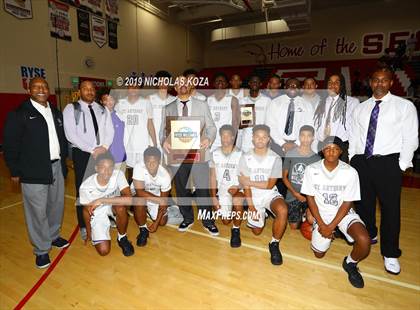 Thumbnail 1 in Bishop Montgomery vs St. Anthony (Ryse Williams/Pac Shores Tournament) photogallery.