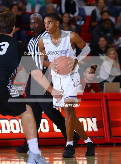 Thumbnail 2 in Bishop Montgomery vs St. Anthony (Ryse Williams/Pac Shores Tournament) photogallery.