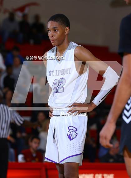 Thumbnail 2 in Bishop Montgomery vs St. Anthony (Ryse Williams/Pac Shores Tournament) photogallery.