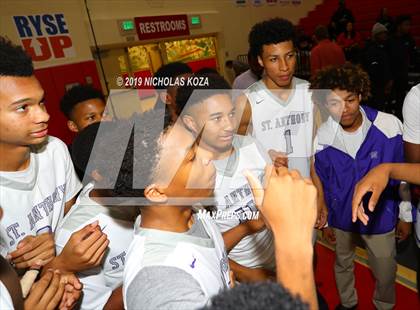 Thumbnail 2 in Bishop Montgomery vs St. Anthony (Ryse Williams/Pac Shores Tournament) photogallery.