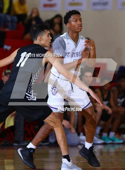 Thumbnail 2 in Bishop Montgomery vs St. Anthony (Ryse Williams/Pac Shores Tournament) photogallery.