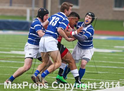 Thumbnail 1 in KC Junior Blues RC vs. Union (Dallas Jesuit Rugby Showdown) photogallery.