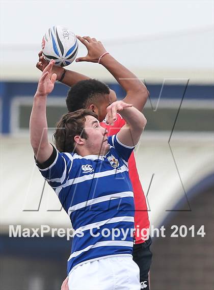 Thumbnail 1 in KC Junior Blues RC vs. Union (Dallas Jesuit Rugby Showdown) photogallery.