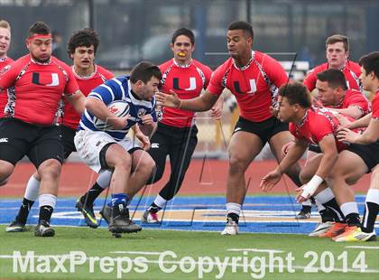 Thumbnail 3 in KC Junior Blues RC vs. Union (Dallas Jesuit Rugby Showdown) photogallery.