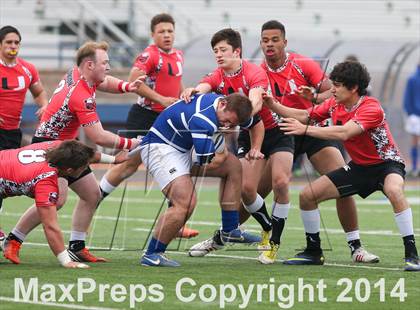 Thumbnail 2 in KC Junior Blues RC vs. Union (Dallas Jesuit Rugby Showdown) photogallery.