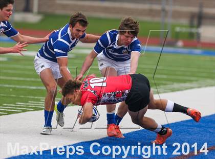 Thumbnail 1 in KC Junior Blues RC vs. Union (Dallas Jesuit Rugby Showdown) photogallery.