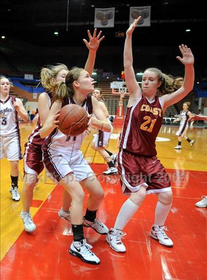 Thumbnail 3 in Fresno Christian vs. Coast Union (CIF CS D5 Final) photogallery.