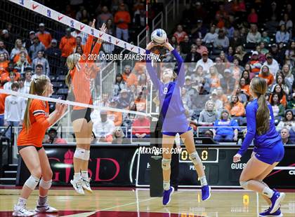 Thumbnail 2 in Celina vs. Needville (UIL Volleyball 4A Semifinals) photogallery.