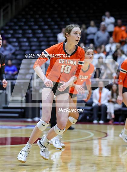 Thumbnail 3 in Celina vs. Needville (UIL Volleyball 4A Semifinals) photogallery.