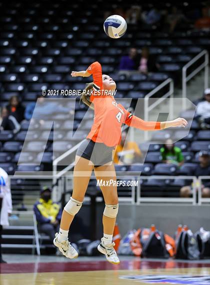 Thumbnail 2 in Celina vs. Needville (UIL Volleyball 4A Semifinals) photogallery.