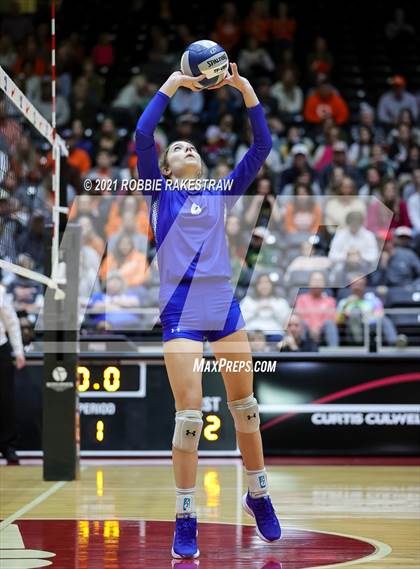 Thumbnail 2 in Celina vs. Needville (UIL Volleyball 4A Semifinals) photogallery.