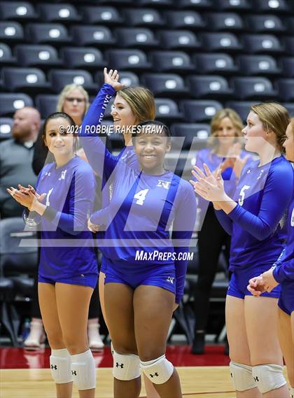 Thumbnail 3 in Celina vs. Needville (UIL Volleyball 4A Semifinals) photogallery.