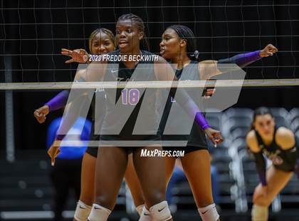 Thumbnail 2 in Fulshear vs. Lovejoy (UIL 5A Volleyball Semi-Final) photogallery.