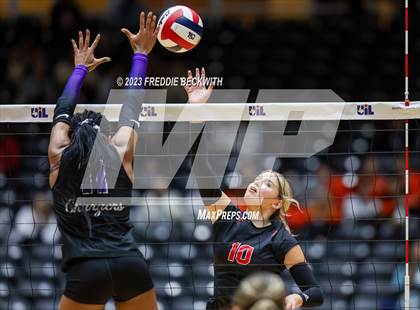 Thumbnail 3 in Fulshear vs. Lovejoy (UIL 5A Volleyball Semi-Final) photogallery.