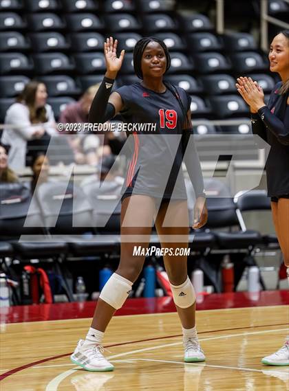 Thumbnail 2 in Fulshear vs. Lovejoy (UIL 5A Volleyball Semi-Final) photogallery.
