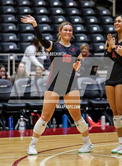 Thumbnail 2 in Fulshear vs. Lovejoy (UIL 5A Volleyball Semi-Final) photogallery.