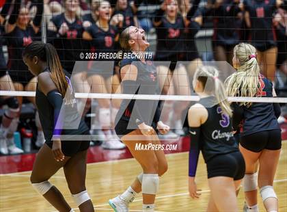 Thumbnail 1 in Fulshear vs. Lovejoy (UIL 5A Volleyball Semi-Final) photogallery.