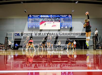 Thumbnail 2 in Fulshear vs. Lovejoy (UIL 5A Volleyball Semi-Final) photogallery.