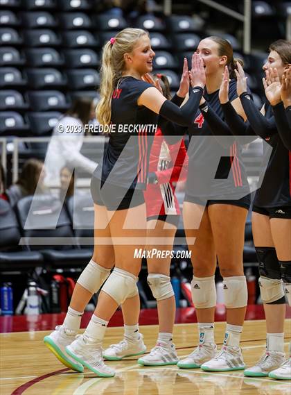 Thumbnail 3 in Fulshear vs. Lovejoy (UIL 5A Volleyball Semi-Final) photogallery.