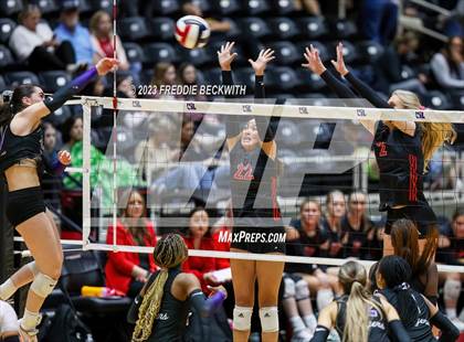 Thumbnail 1 in Fulshear vs. Lovejoy (UIL 5A Volleyball Semi-Final) photogallery.