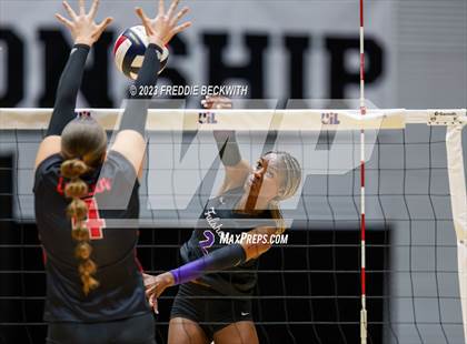 Thumbnail 2 in Fulshear vs. Lovejoy (UIL 5A Volleyball Semi-Final) photogallery.
