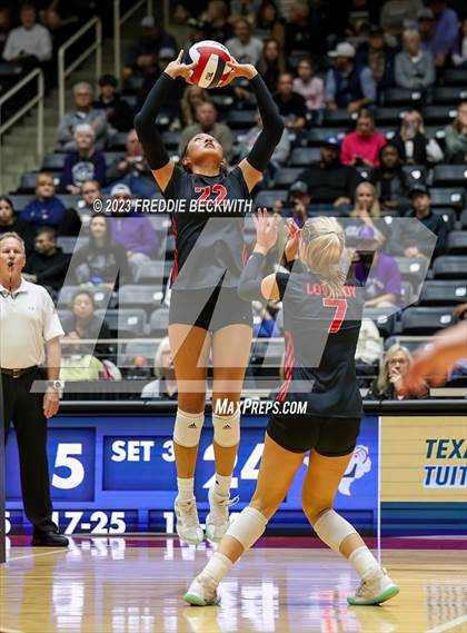 Thumbnail 1 in Fulshear vs. Lovejoy (UIL 5A Volleyball Semi-Final) photogallery.