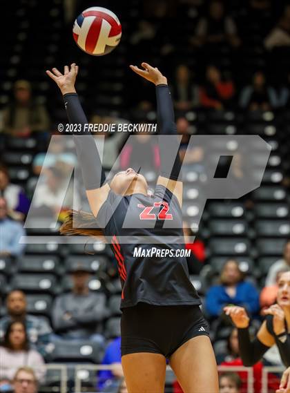 Thumbnail 1 in Fulshear vs. Lovejoy (UIL 5A Volleyball Semi-Final) photogallery.