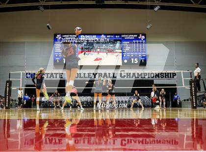 Thumbnail 1 in Fulshear vs. Lovejoy (UIL 5A Volleyball Semi-Final) photogallery.
