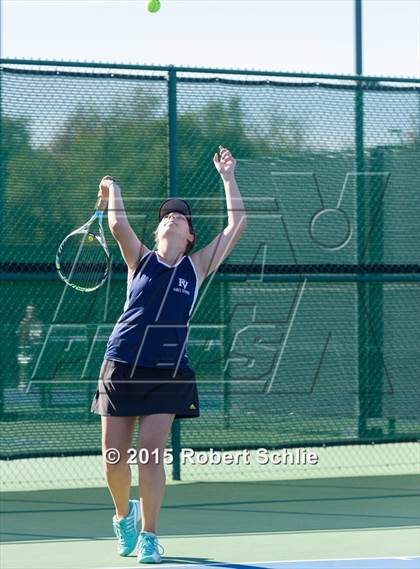 Thumbnail 2 in Oakland Tech vs. Pleasant Valley (NorCal Regional Girls Tennis Championships) photogallery.