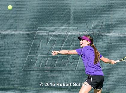 Thumbnail 2 in Oakland Tech vs. Pleasant Valley (NorCal Regional Girls Tennis Championships) photogallery.