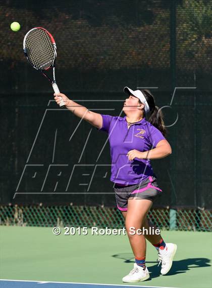 Thumbnail 1 in Oakland Tech vs. Pleasant Valley (NorCal Regional Girls Tennis Championships) photogallery.