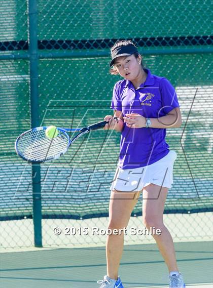 Thumbnail 3 in Oakland Tech vs. Pleasant Valley (NorCal Regional Girls Tennis Championships) photogallery.